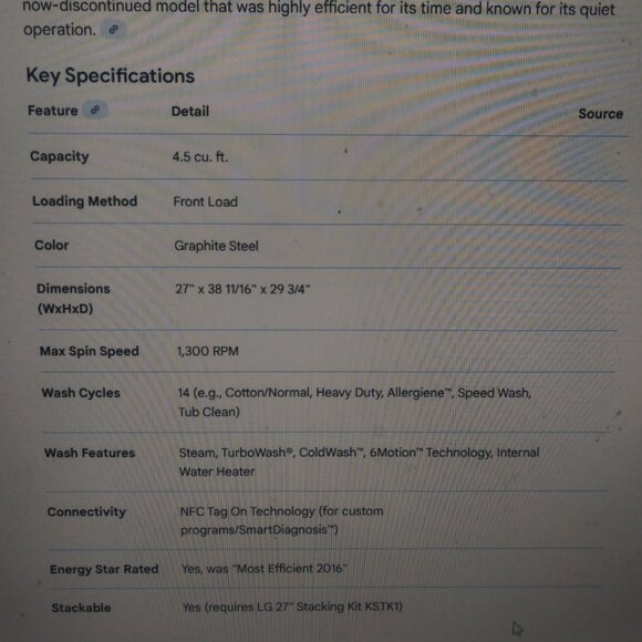 LG Washing Machine - Picture 4 of 6